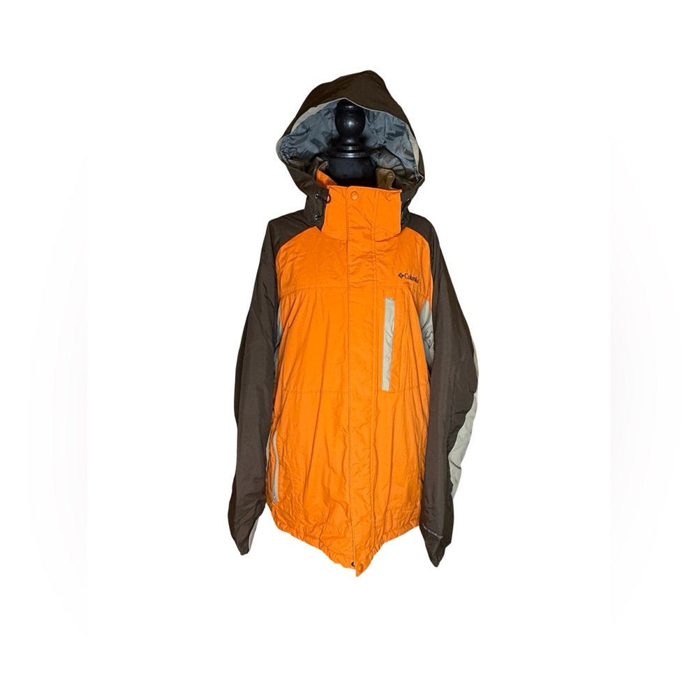 Columbia Sportswear Waterproof Insulated Jacket XXL Orange/Brown Like New